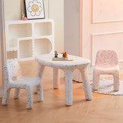 Odie Kids 3pc Table and Chair Set - Black Sprinkle